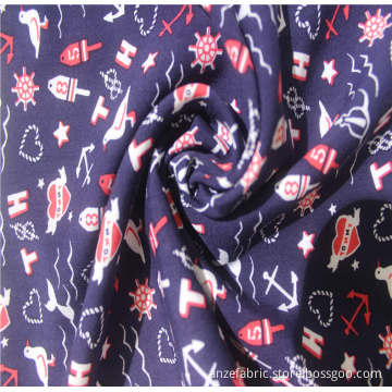 100% Rayon Popeline bedruckter Stoff für Kleidungsstücke